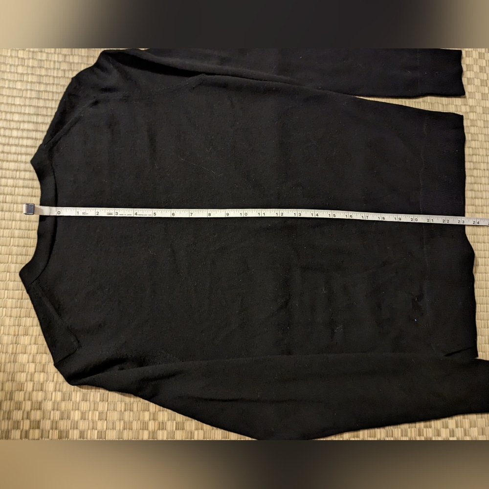 Tory Burch Madeline Merino Wool Cardigan Black Women's Size Small - Picture 6 of 8